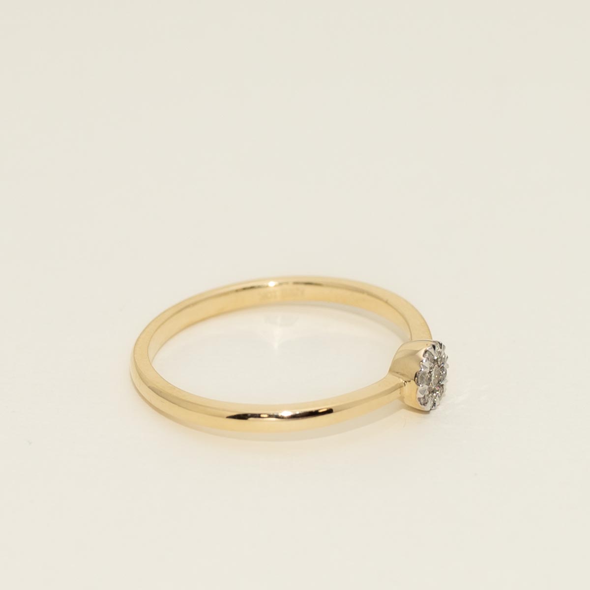 Lovebright Diamond Ring in 10kt Yellow Gold (1/10ct tw)