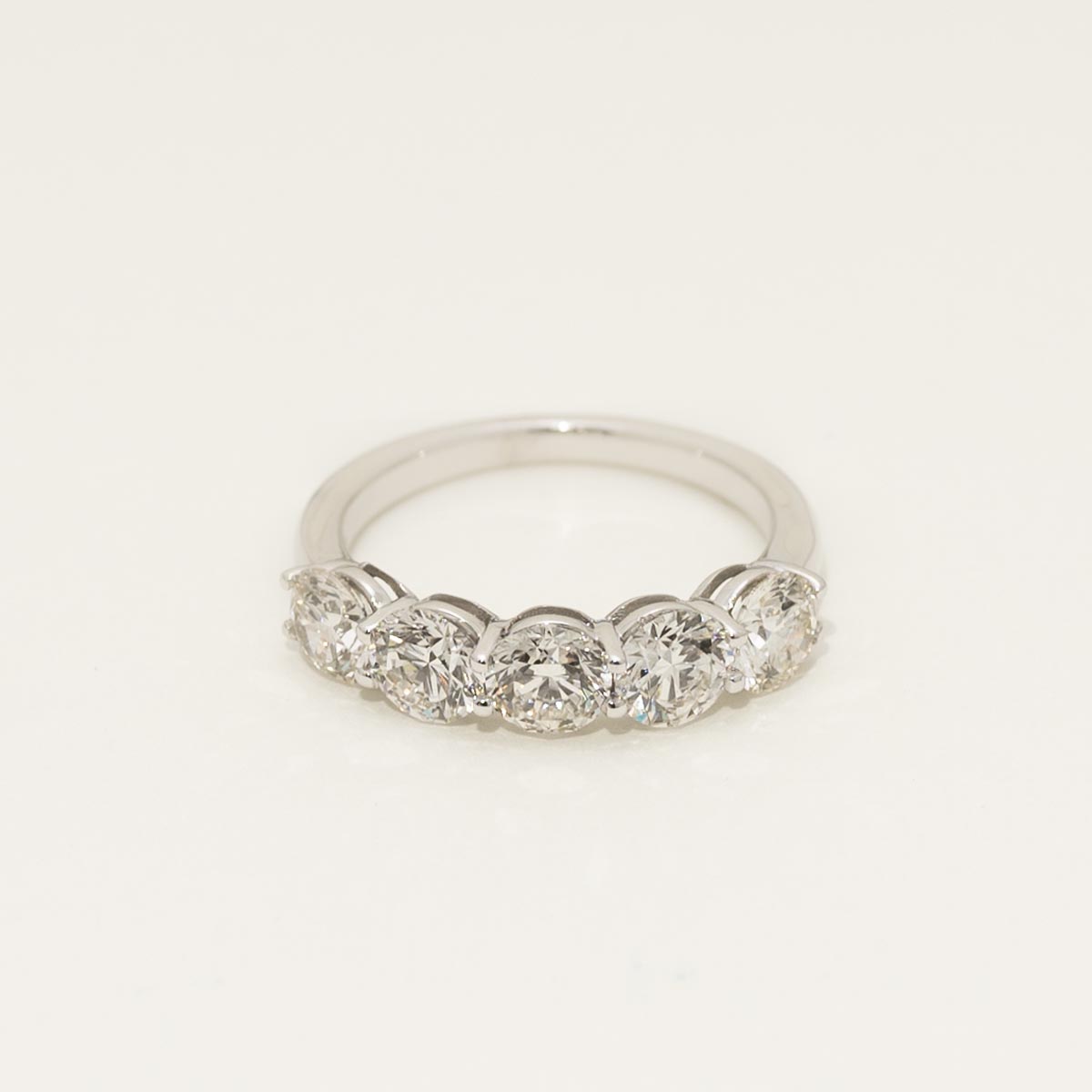 Diamond Five Stone Band in Platinum (2 1/2ct tw)