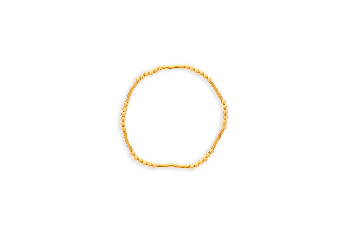 Dee Berkley Shine Bright Bead Bracelet in 14kt Gold Filled (3mm beads)