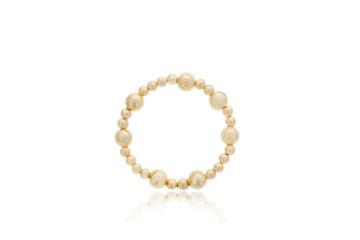 Dee Berkley Bead Bracelet in 14kt Gold Filled (6-10mm beads)