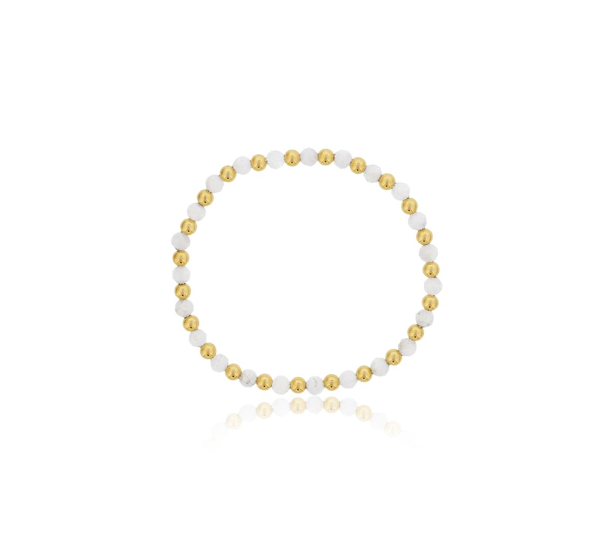 Dee Berkley Moonstone Bead Bracelet in 14kt Gold Filled (4mm beads)