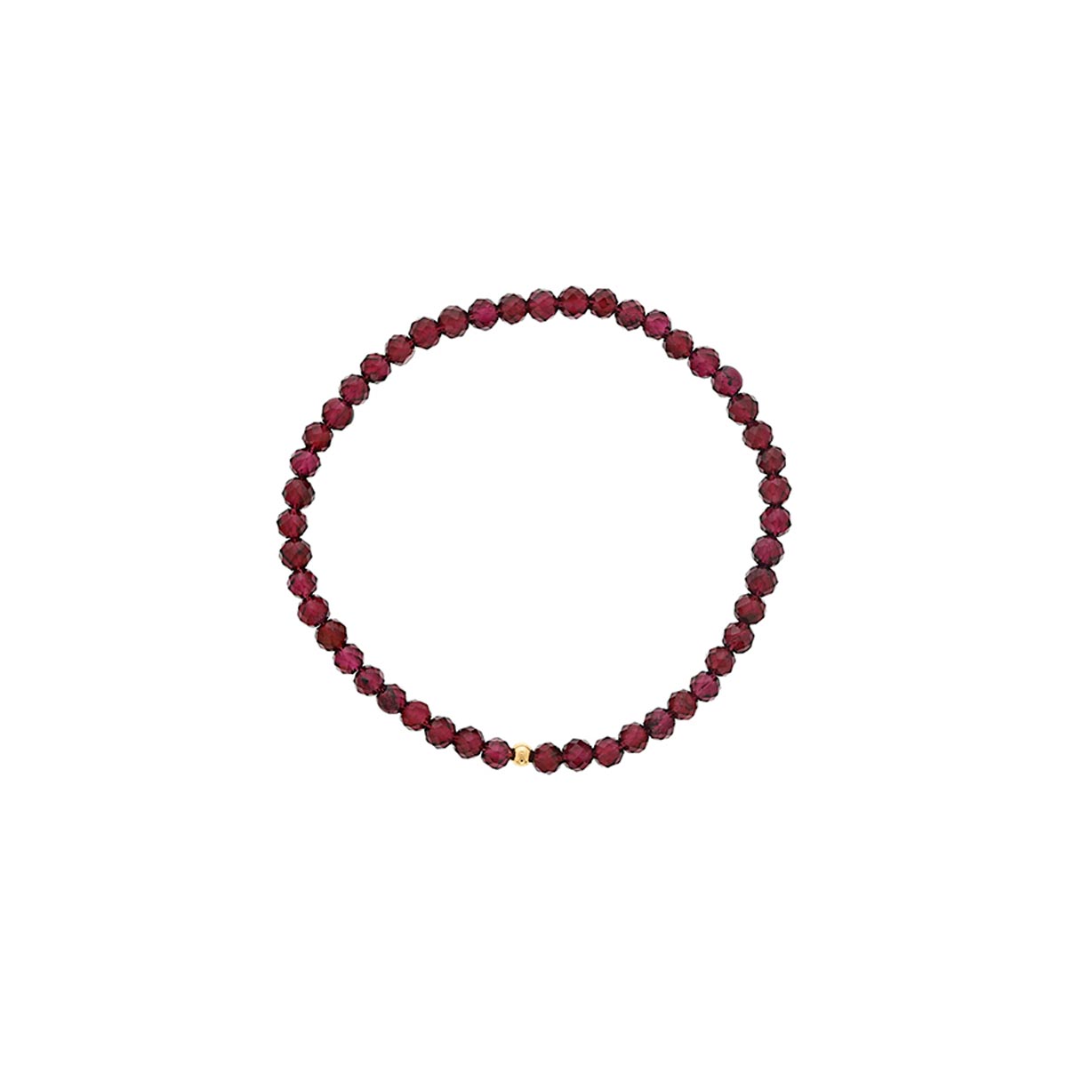 Dee Berkley Garnet Bead Bracelet in 14kt Gold Filled (4mm beads)