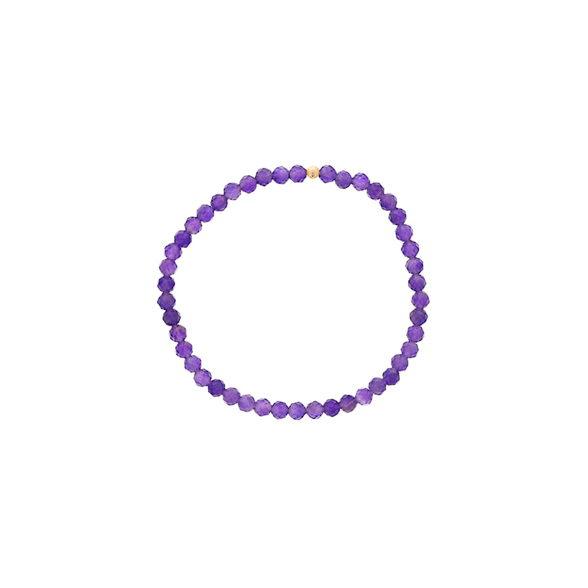 Dee Berkley Amethyst Bead Bracelet in 14kt Gold Filled (4mm beads)