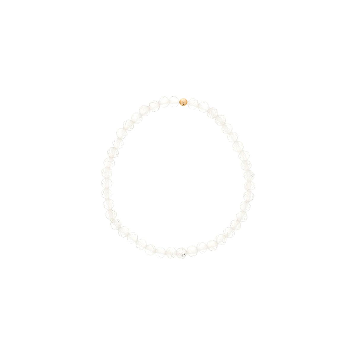 Dee Berkley White Topaz Bead Bracelet in 14kt Gold Filled (4mm beads)