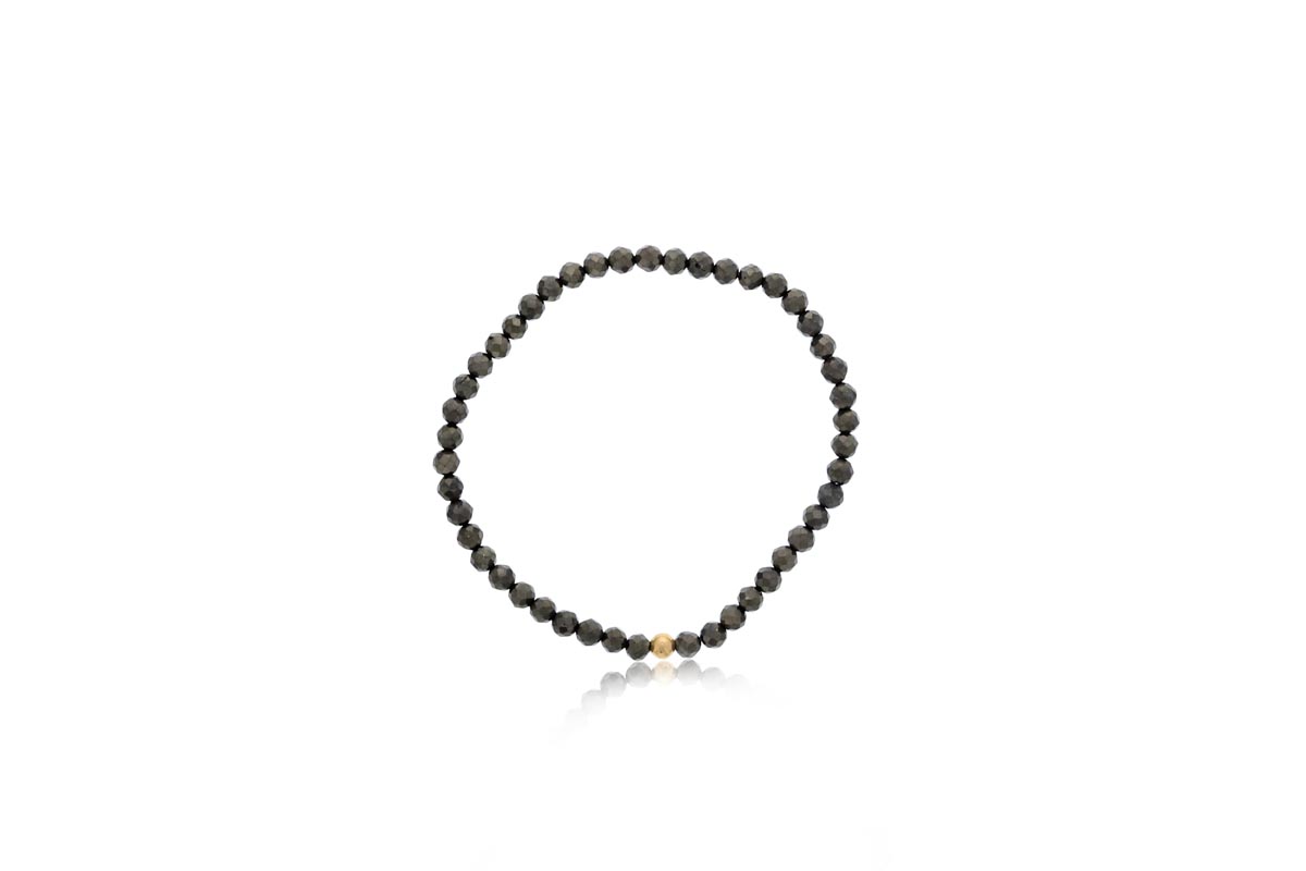 Dee Berkley Pyrite Bead Bracelet in 14kt Gold Filled (4mm beads)