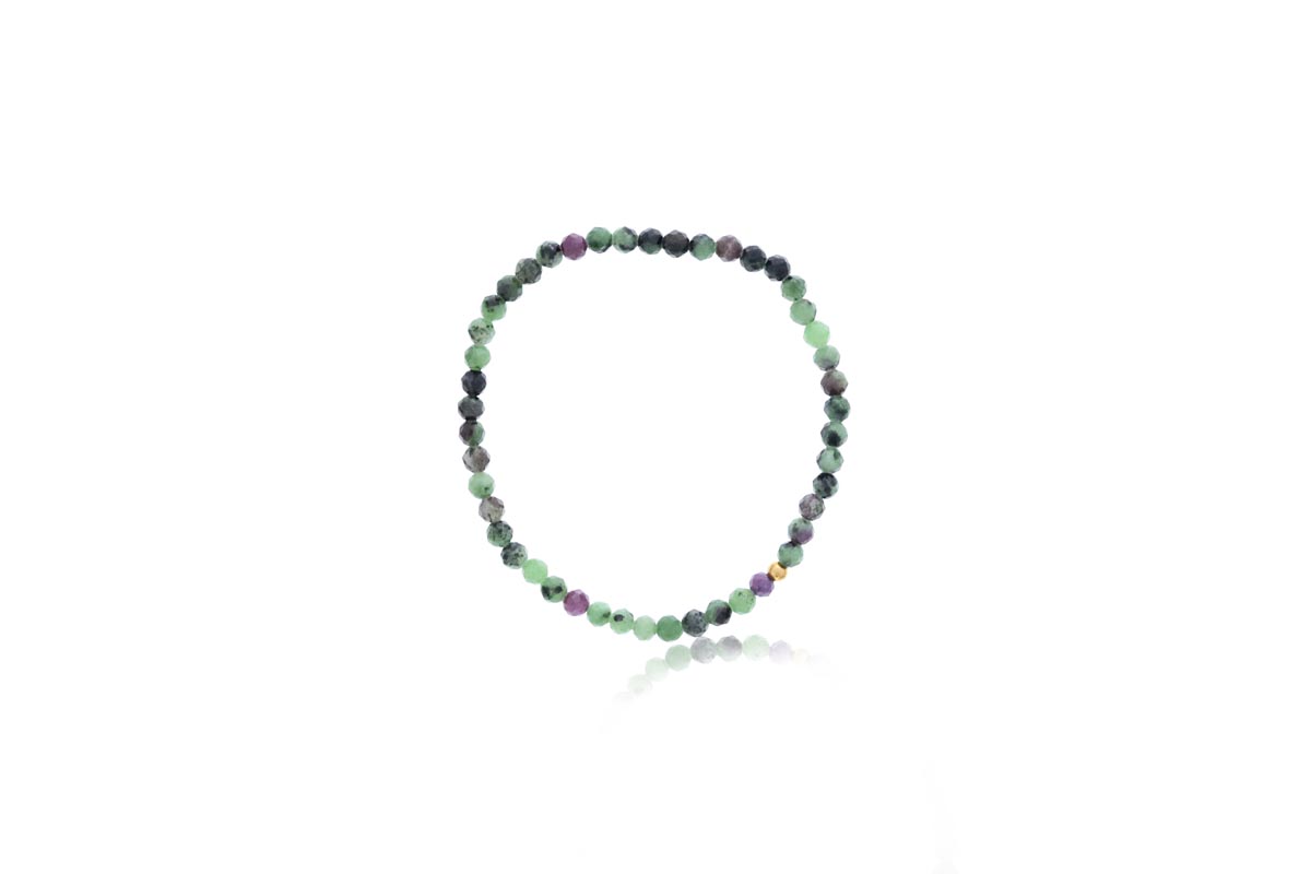 Dee Berkley Fuchsite Bead Bracelet in 14kt Gold Filled (4mm beads)