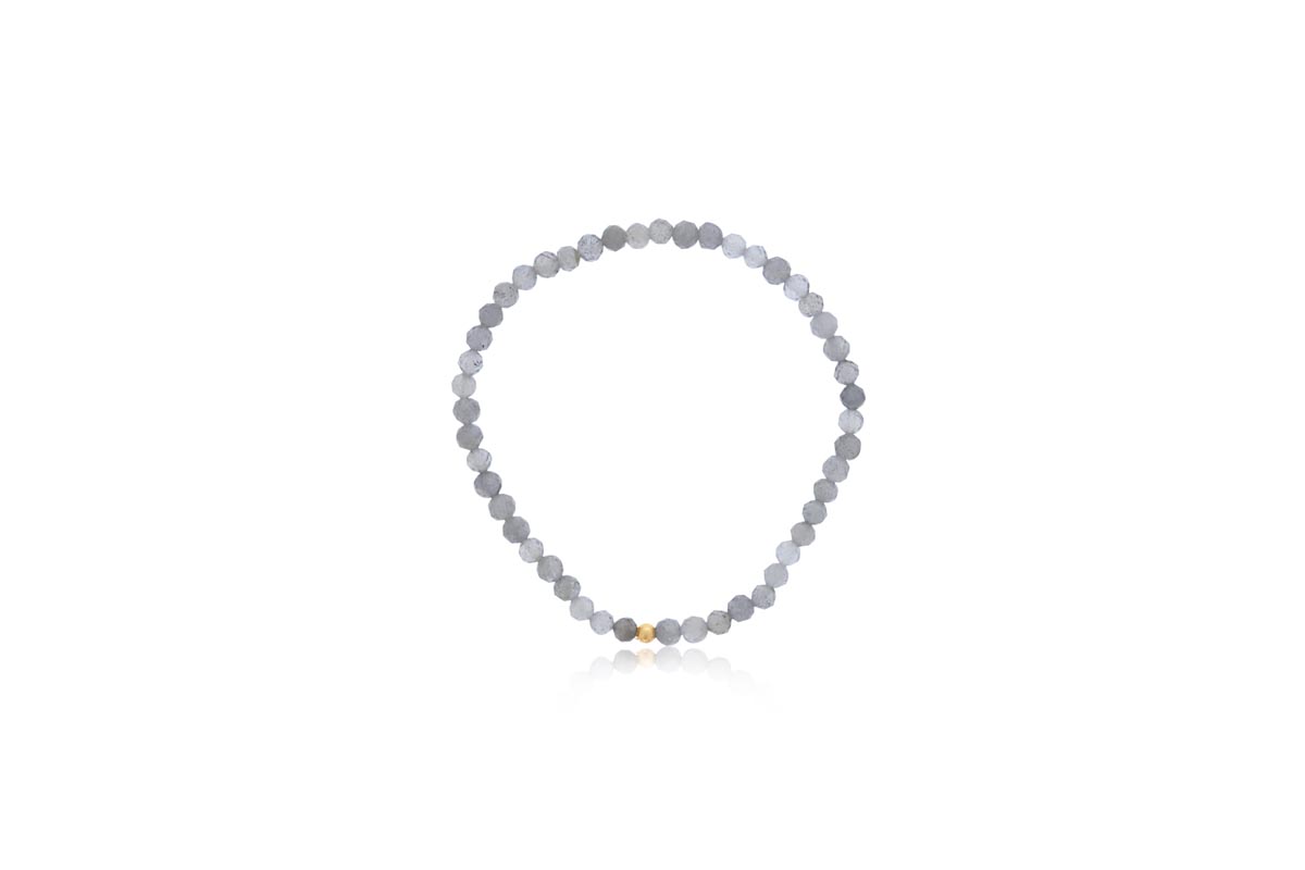 Dee Berkley Labradorite Bead Bracelet in 14kt Gold Filled (4mm beads)
