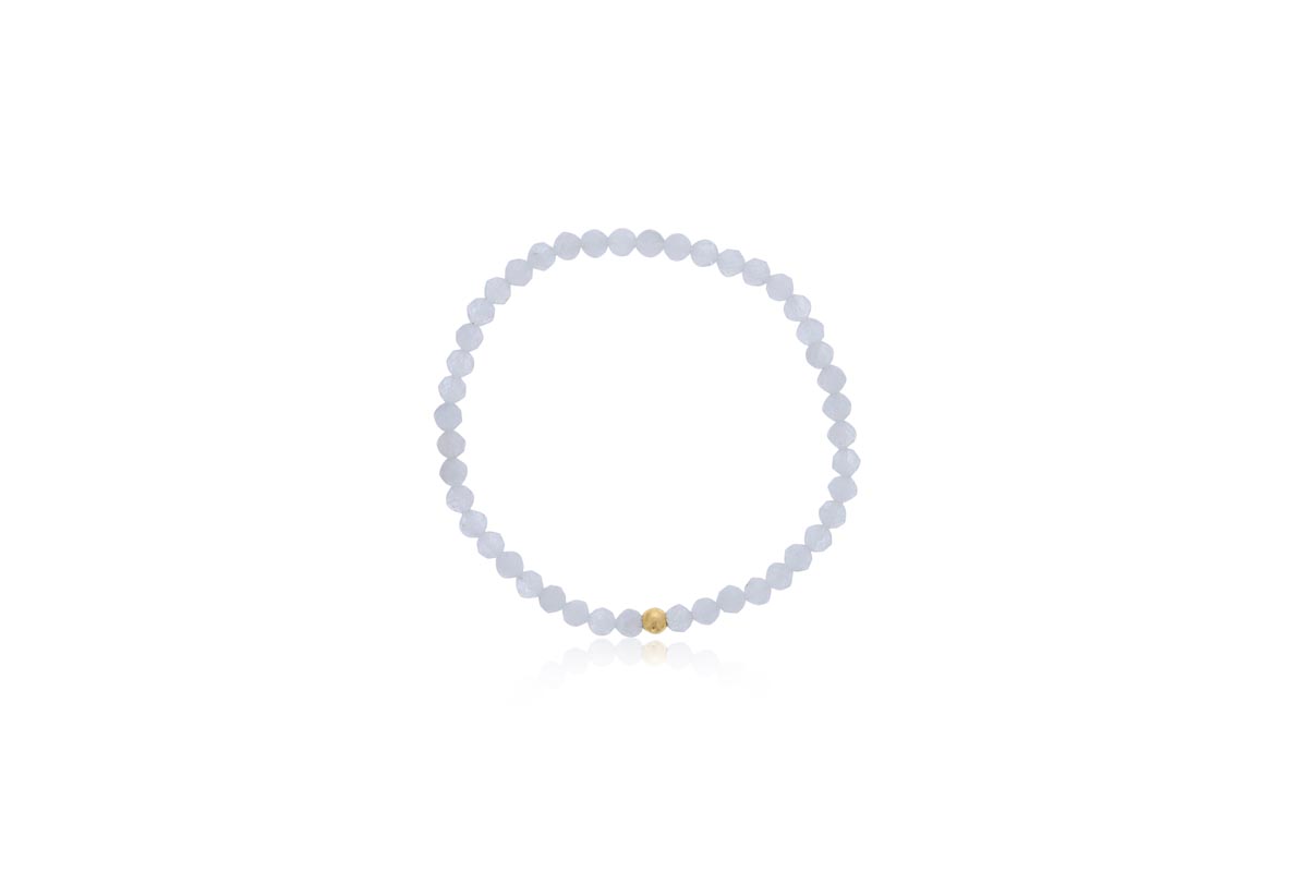 Dee Berkley Moonstone Bead Bracelet in 14kt Gold Filled (4mm beads)