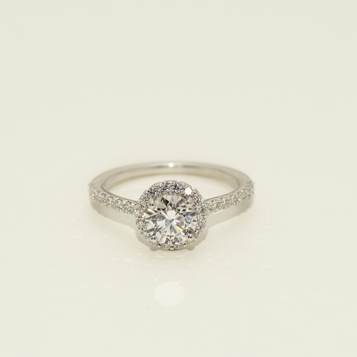 Lab Grown Diamond Engagement Ring in 14kt White Gold (1 3/8ct tw)