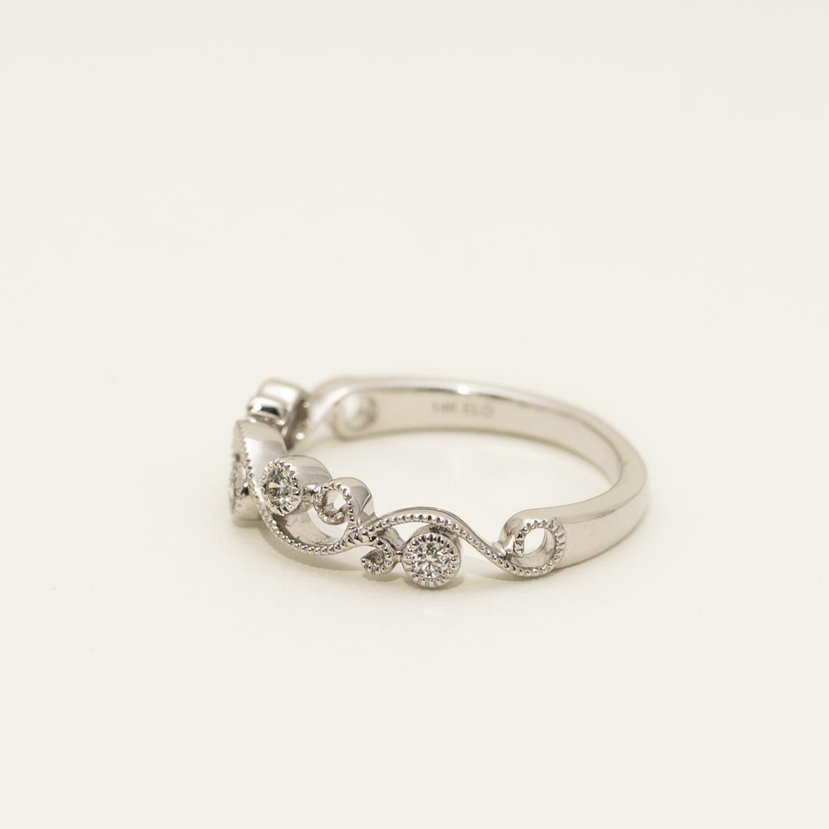 Diamond Band in 14kt White Gold (1/10ct tw)