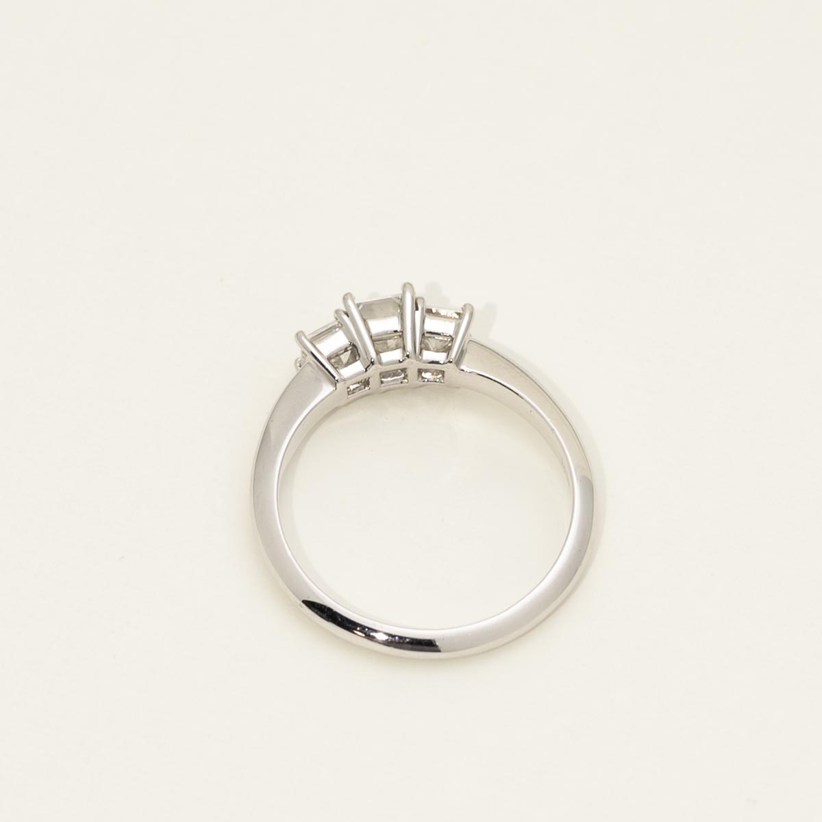 Princess Cut Diamond Three Stone Engagement Ring in Platinum (1ct tw)