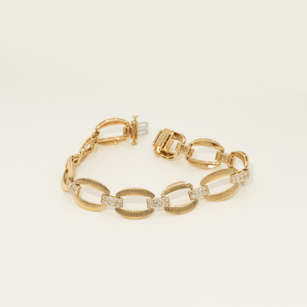 Diamond Link Bracelet in 14kt Yellow Gold (1 7/8ct tw)