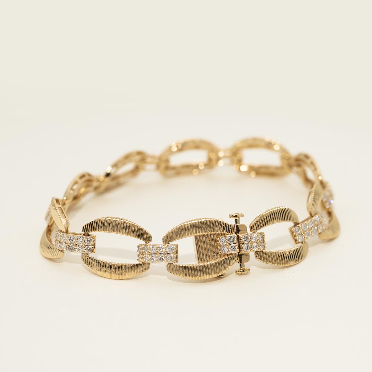 Diamond Link Bracelet in 14kt Yellow Gold (1 7/8ct tw)