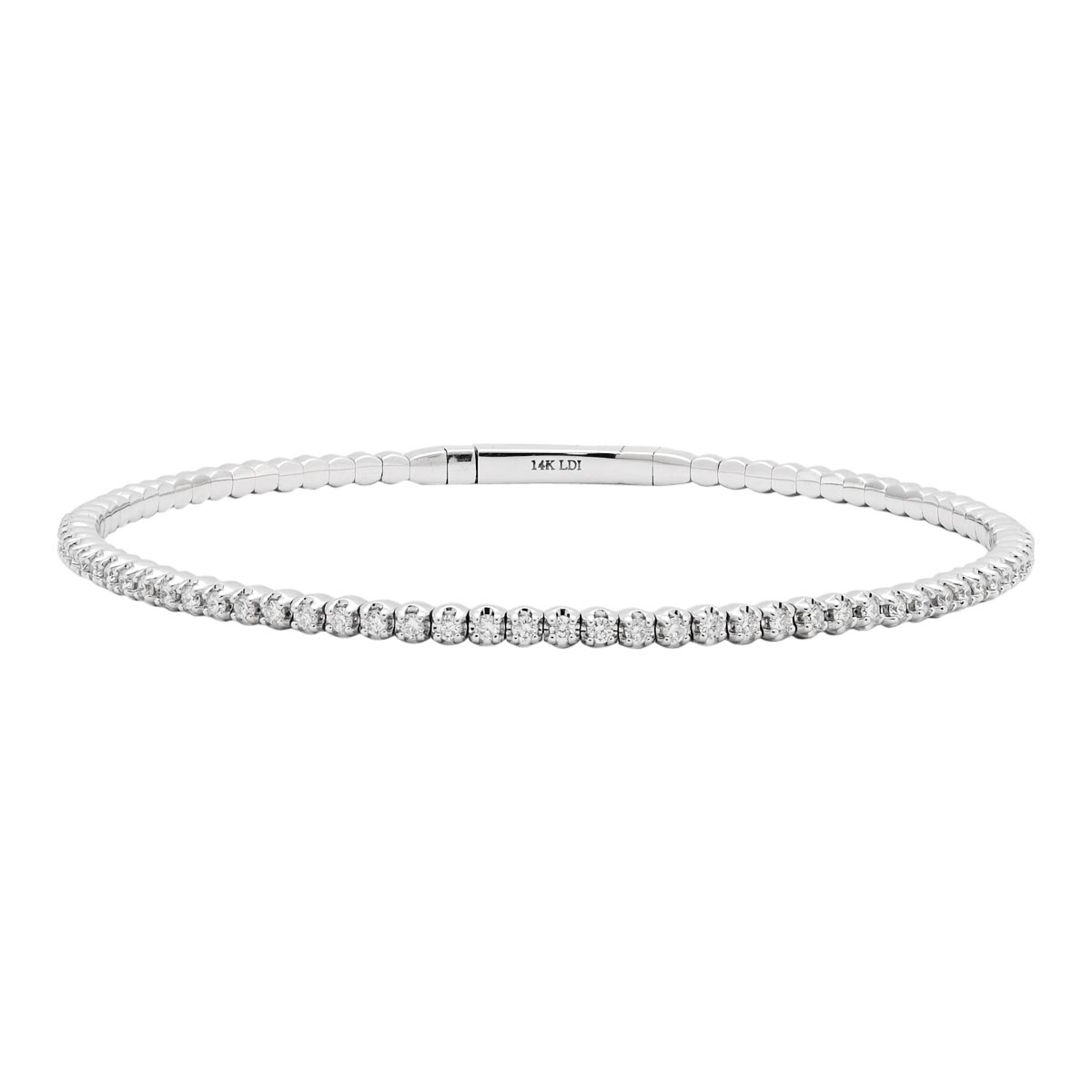 Diamond Flexible Bracelet in 14kt White Gold (1ct tw)