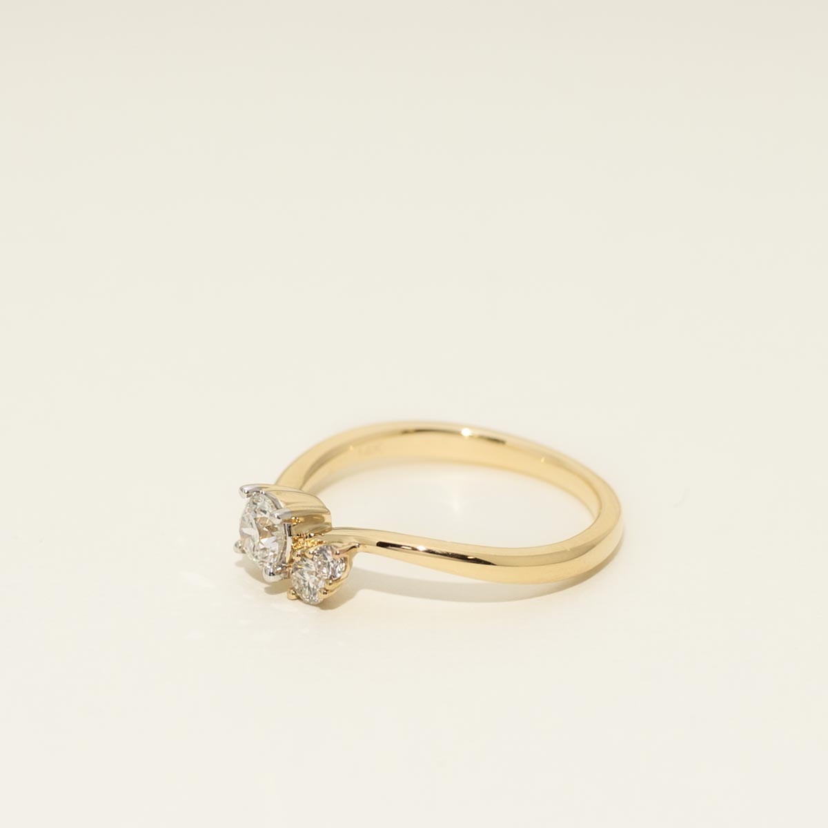 Diamond Three Stone Ring in 14kt Yellow Gold (1/2ct tw)