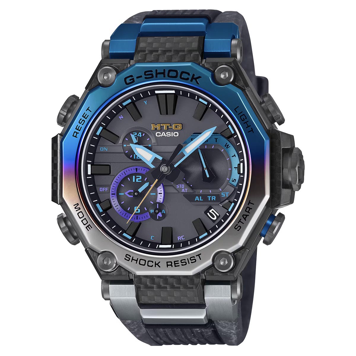G-Shock Limited Edition MT-G Storm Chaser Men's Watch with Black Dial and Multicolor Carbon Frame (solar movement)