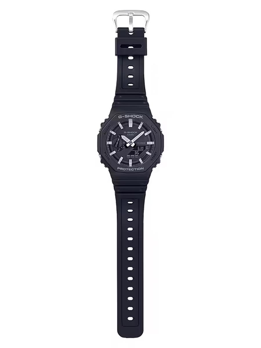 G-Shock GA2100 Series Mens Watch with Black Dial and Black Strap (quartz movement)