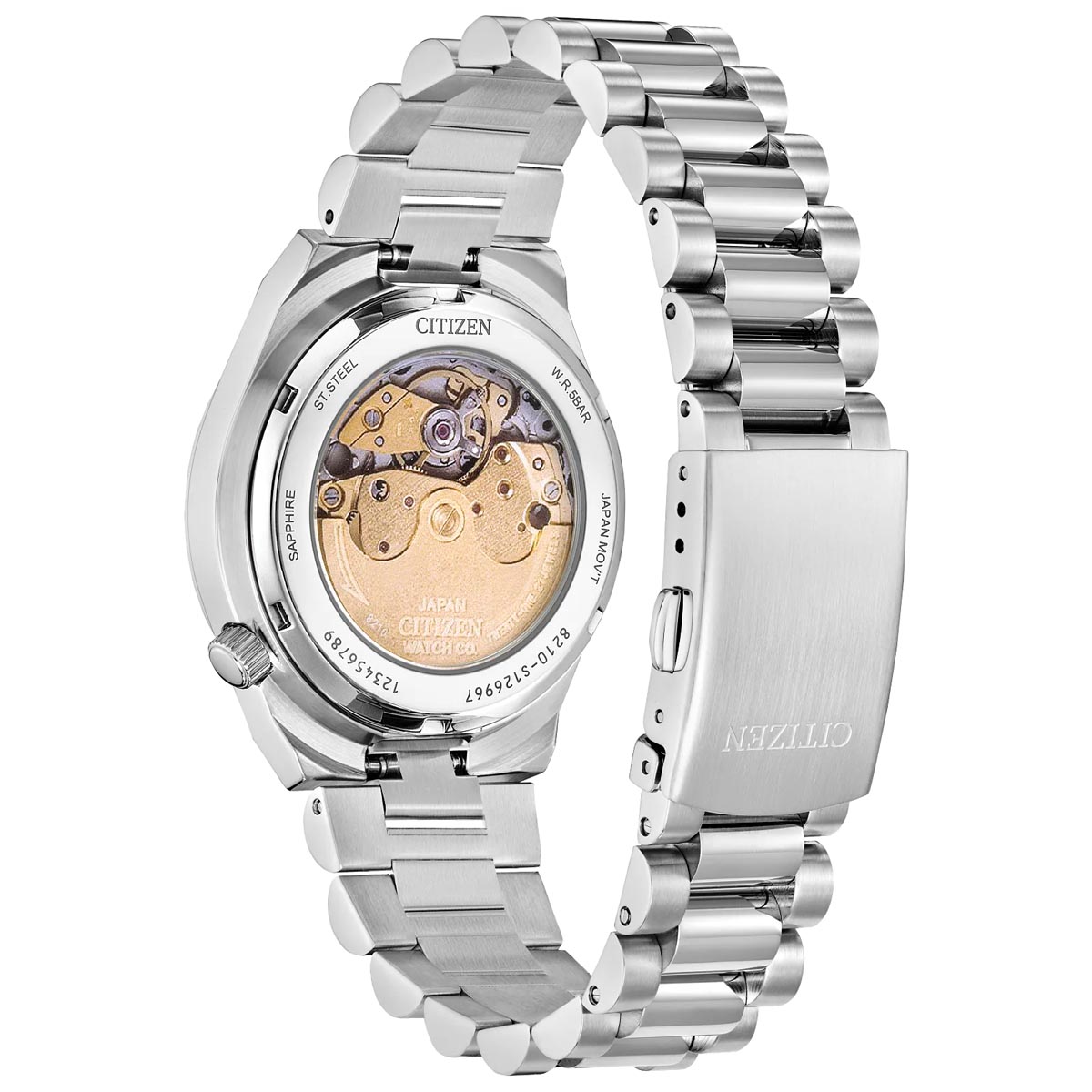 Citizen Tsuyosa 37mm Watch with Green Dial and Stainless Steel Bracelet (automatic movement)