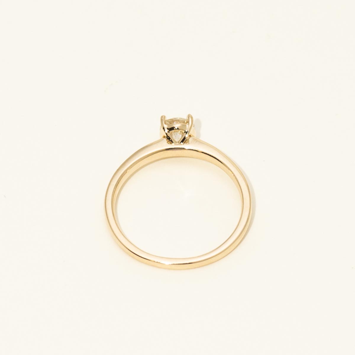 Diamond Solitaire Engagement Ring in 14kt Yellow Gold (1/2ct)