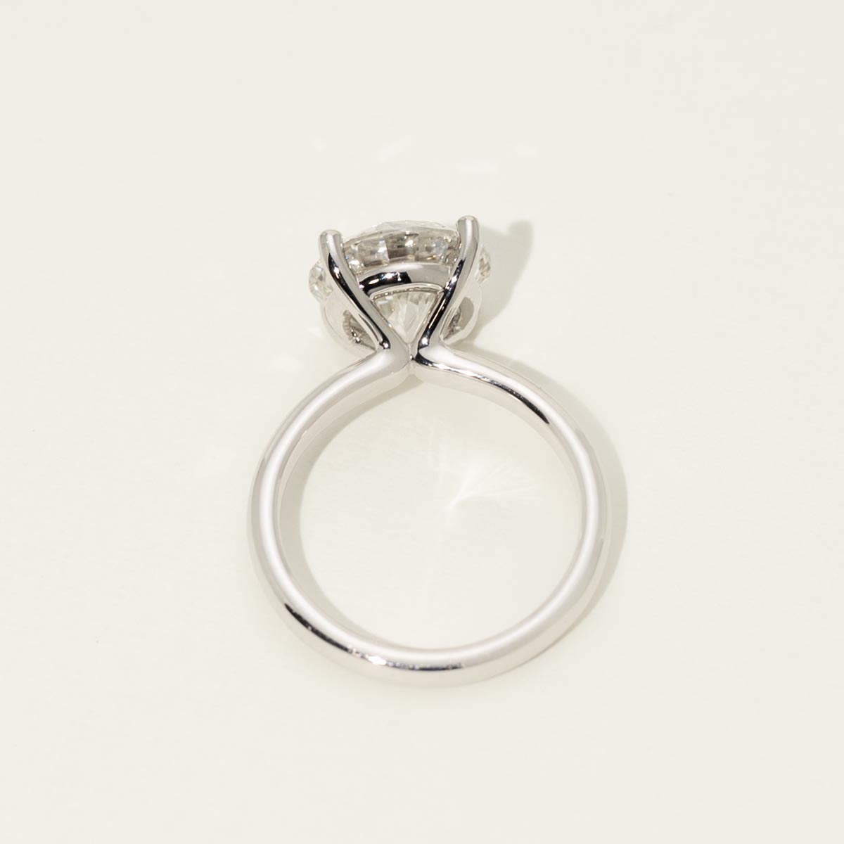 Lab Grown Diamond Solitaire Engagement Ring in 14kt White Gold (5ct)