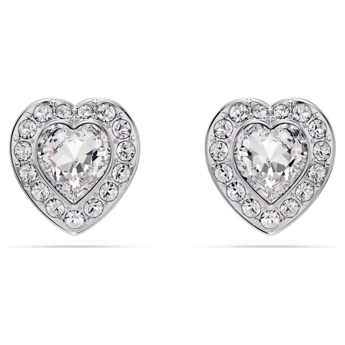 Swarovski Ariana Grande X Angelic Crystal Heart Stud Earrings