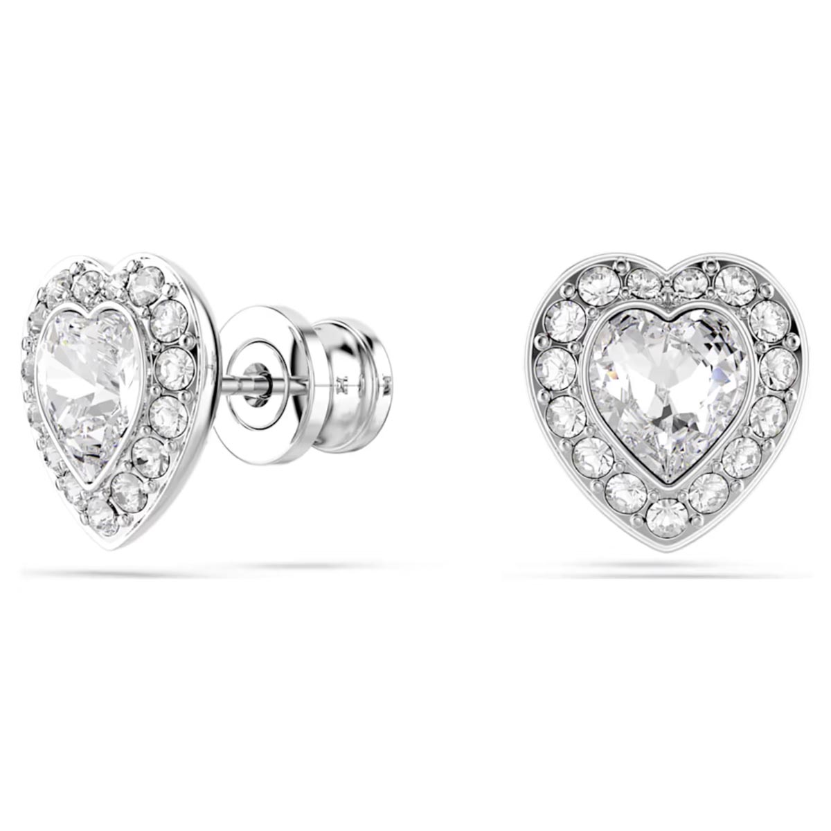 Swarovski Ariana Grande X Angelic Crystal Heart Stud Earrings