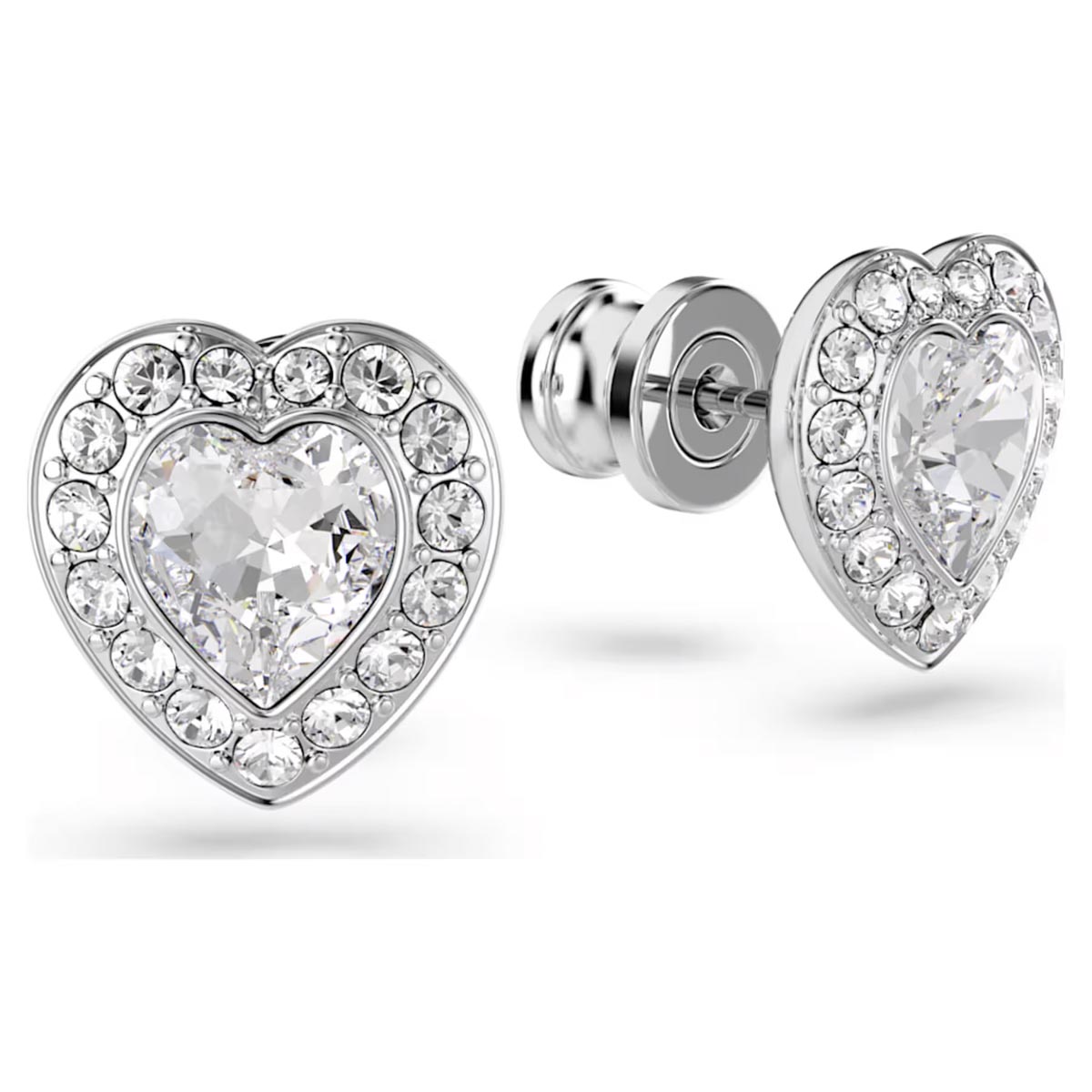Swarovski Ariana Grande X Angelic Crystal Heart Stud Earrings