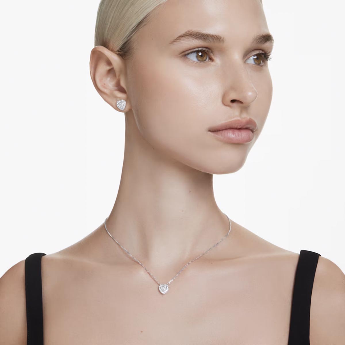 Swarovski Ariana Grande X Angelic Crystal Heart Necklace