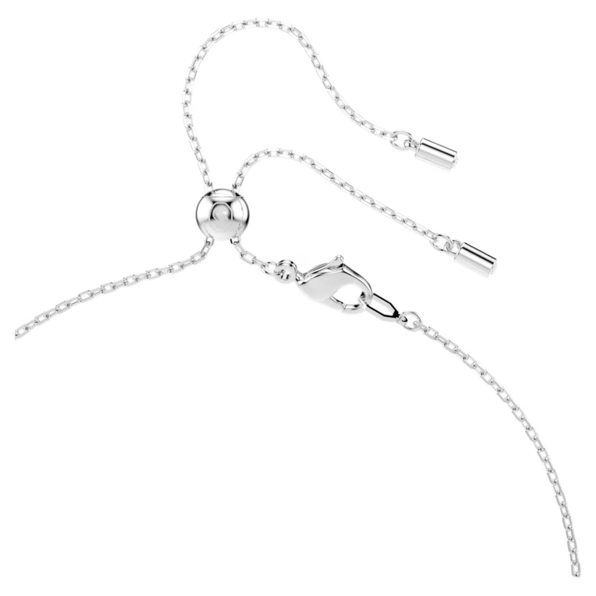 Swarovski Ariana Grande Crystal Heart Lariat Necklace with Crystal Pearls