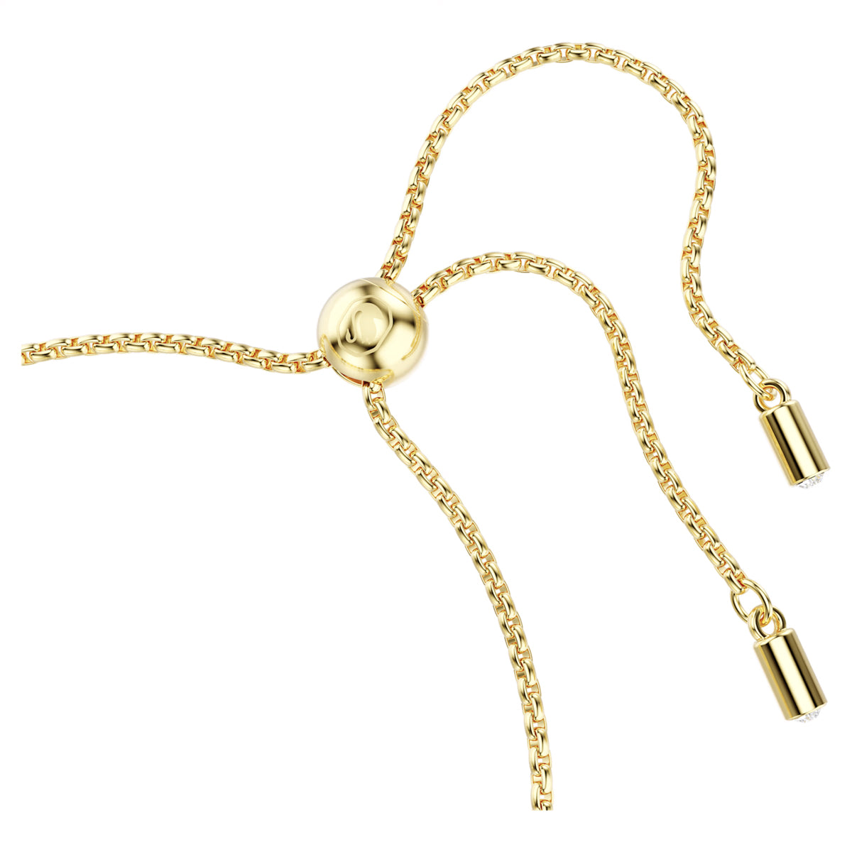 Swarovski Imber Bezel Bolo Bracelet in Yellow Tone Plate