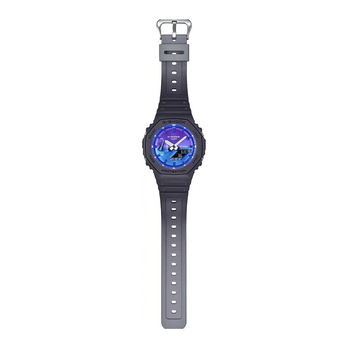 G-Shock The Flame Inside Mens Watch with Blue Gradient Dial and Black Smoke Strap (quartz movement)