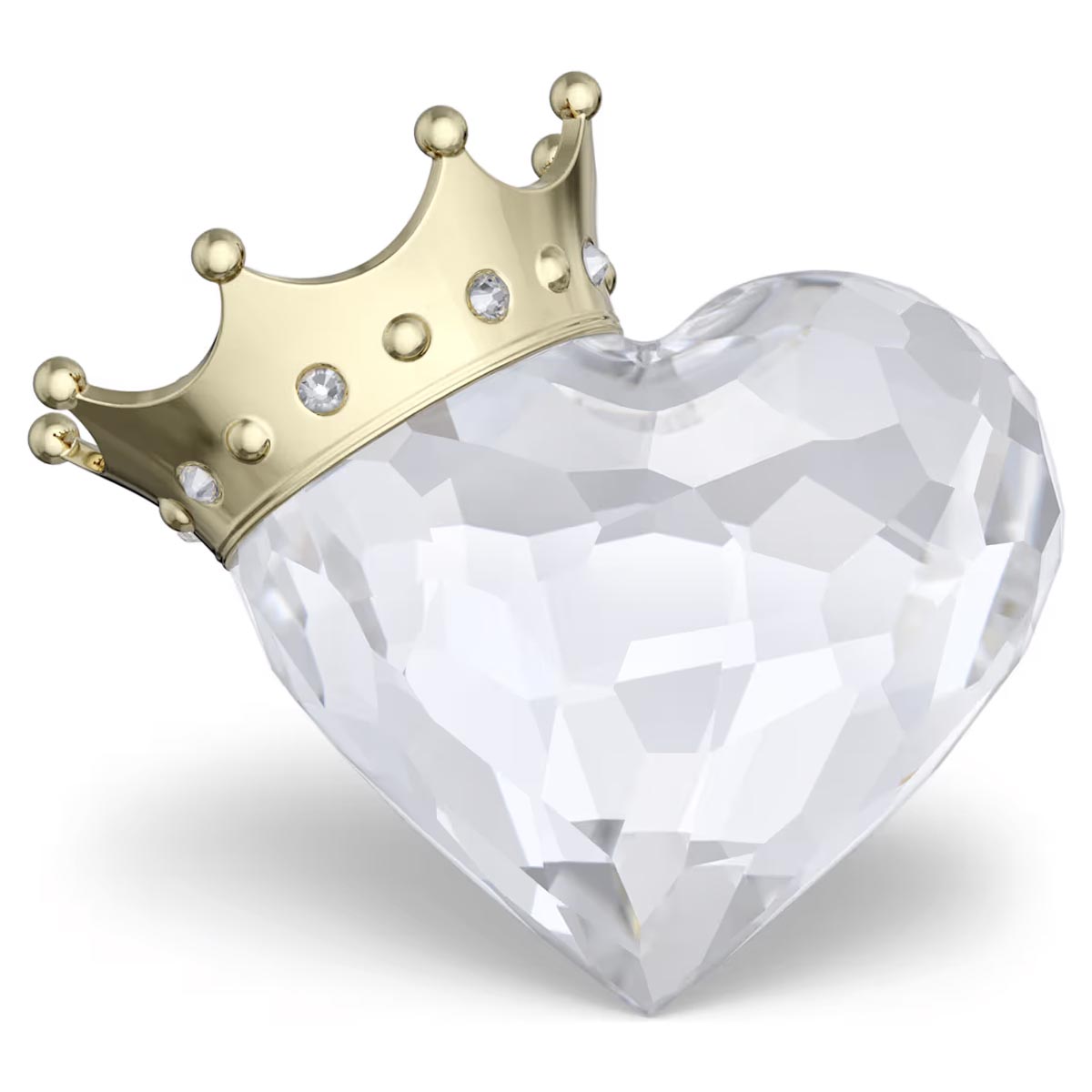 Swarovski Symbolica Crystal Heart With Crown Figurine
