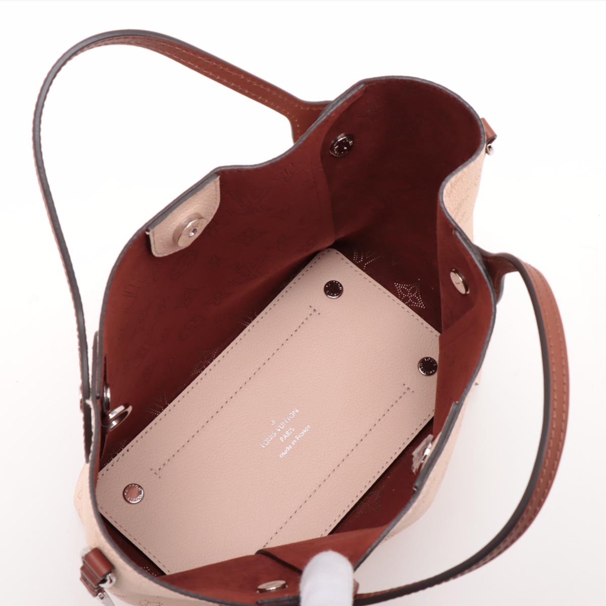 Pre Owned Louis Vuitton Mahina Hina PM Leather Handbag