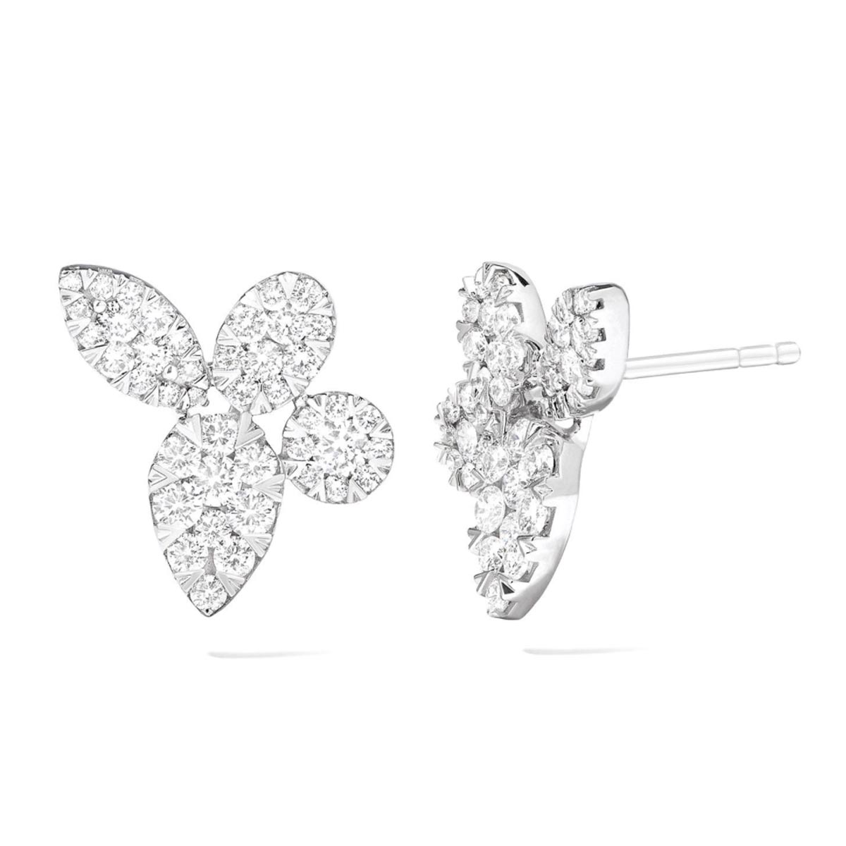 Diamond Lovebright Multi Shape Stud Earrings in 18kt White Gold (1 1/4ct tw)