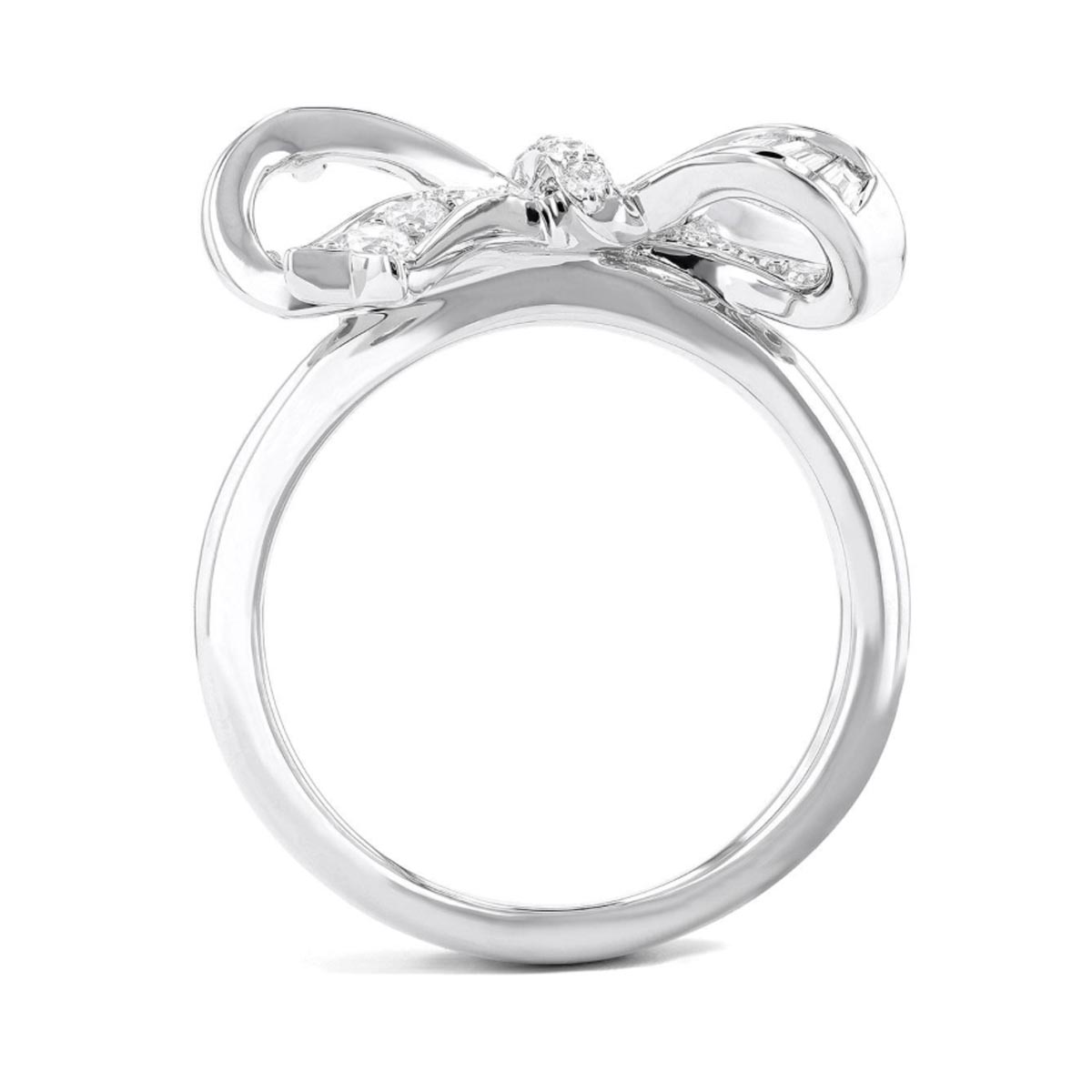 Diamond Bow Tie Ring in 18kt White Gold (5/8ct tw)