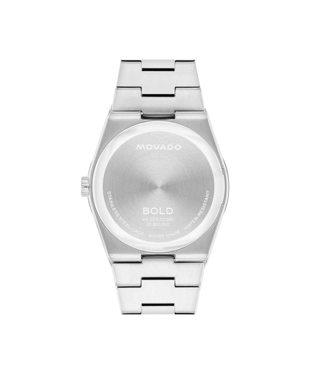 Movado Bold Quest Watch with Seafoam Blue Dial and Stainless Steel Bracelet (Swiss quartz movement)