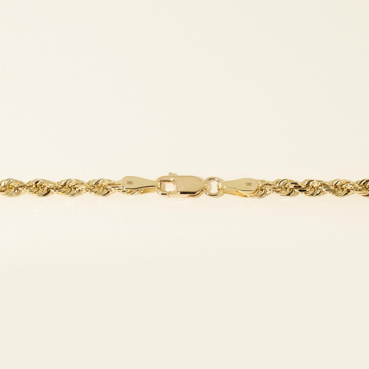 Estate Rope Chain in 10kt Yellow Gold (22 inches and 3.5mm wide)