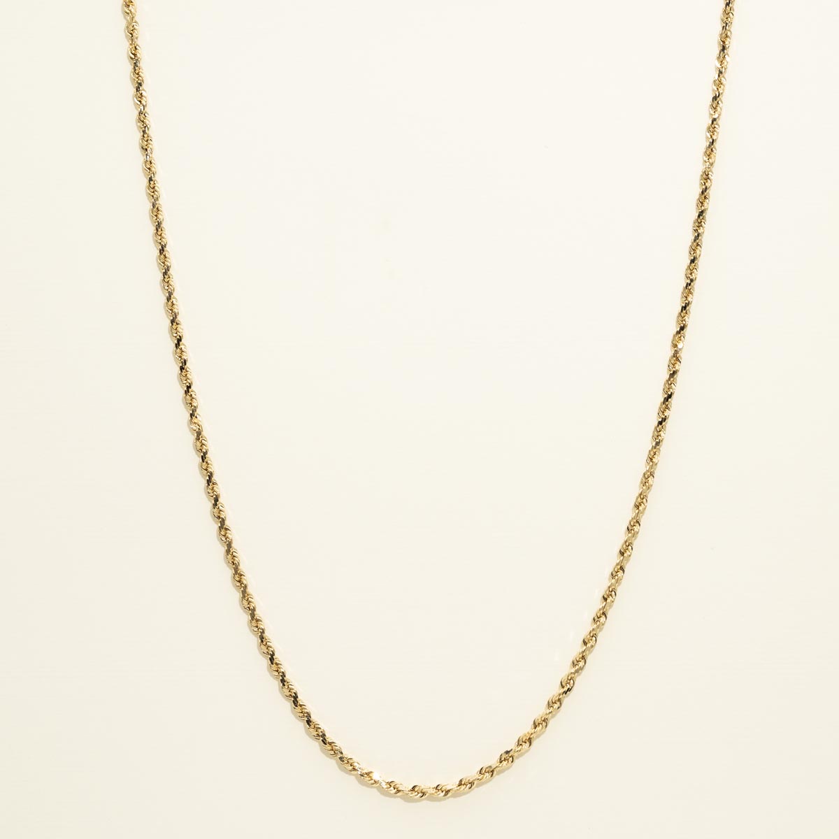 Estate Rope Chain in 14kt Yellow Gold (18 inches and 2mm wide)