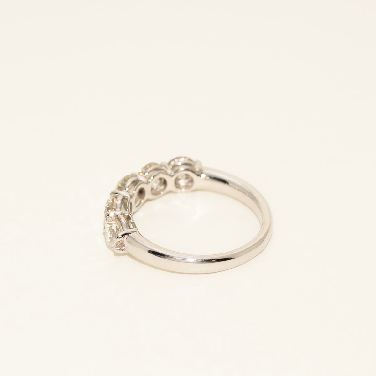 Diamond Five Stone Wedding Band in 14kt White Gold (2ct tw)