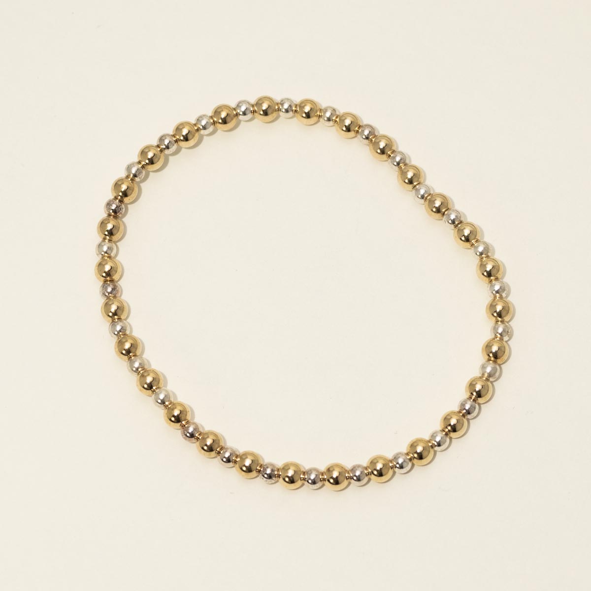 Dee Berkley "Bride Tribe" Cultured Freshwater Pearl with 14kt Gold Filled Bead Two Bracelet Bridal Gift Box Set (4mm pearls)
