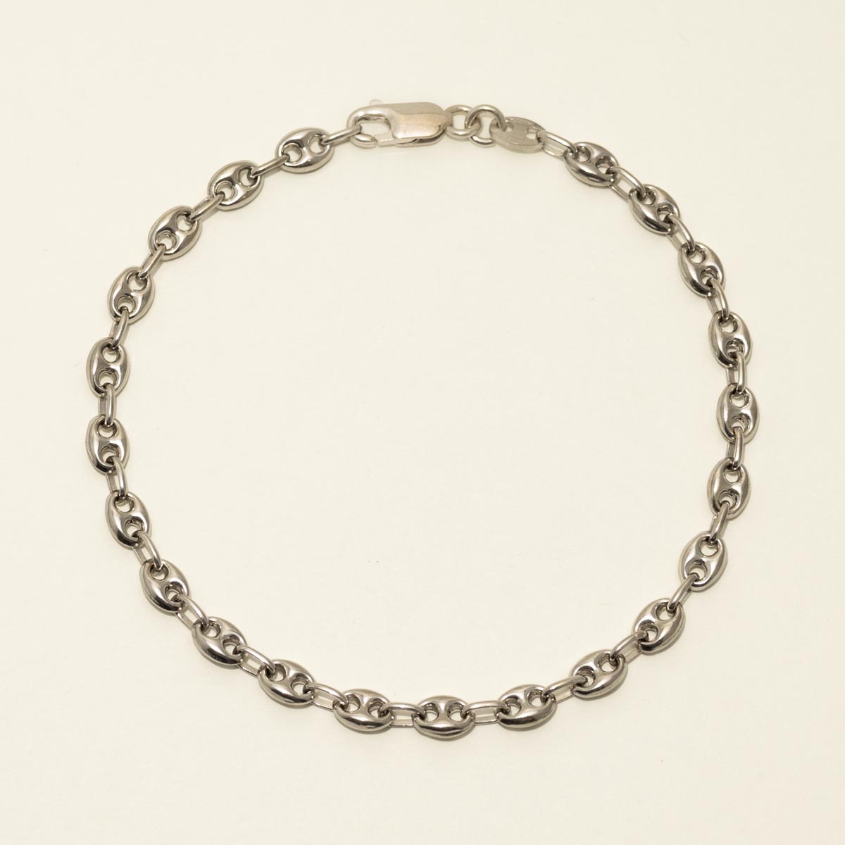 Estate Mariner Link Chain in 14kt White Gold (8 inches and 4.5mm wide)