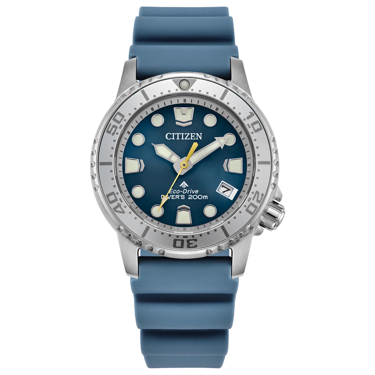 Citizen Promaster Dive Womens Watch with Blue Dial and Teal Polyurethane Strap (eco-drive movement)