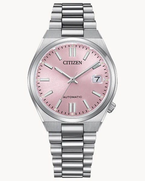 Citizen Quartz Women Watch 26mm Pink Dial Silver Stainless New Battery 7.75\
