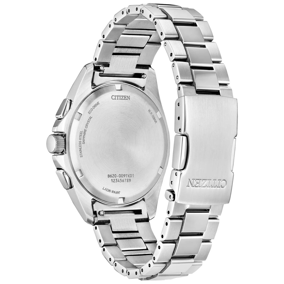Citizen Sport Luxury Mens Watch with Light Blue Dial and Stainless Steel Bracelet (eco-drive movement)