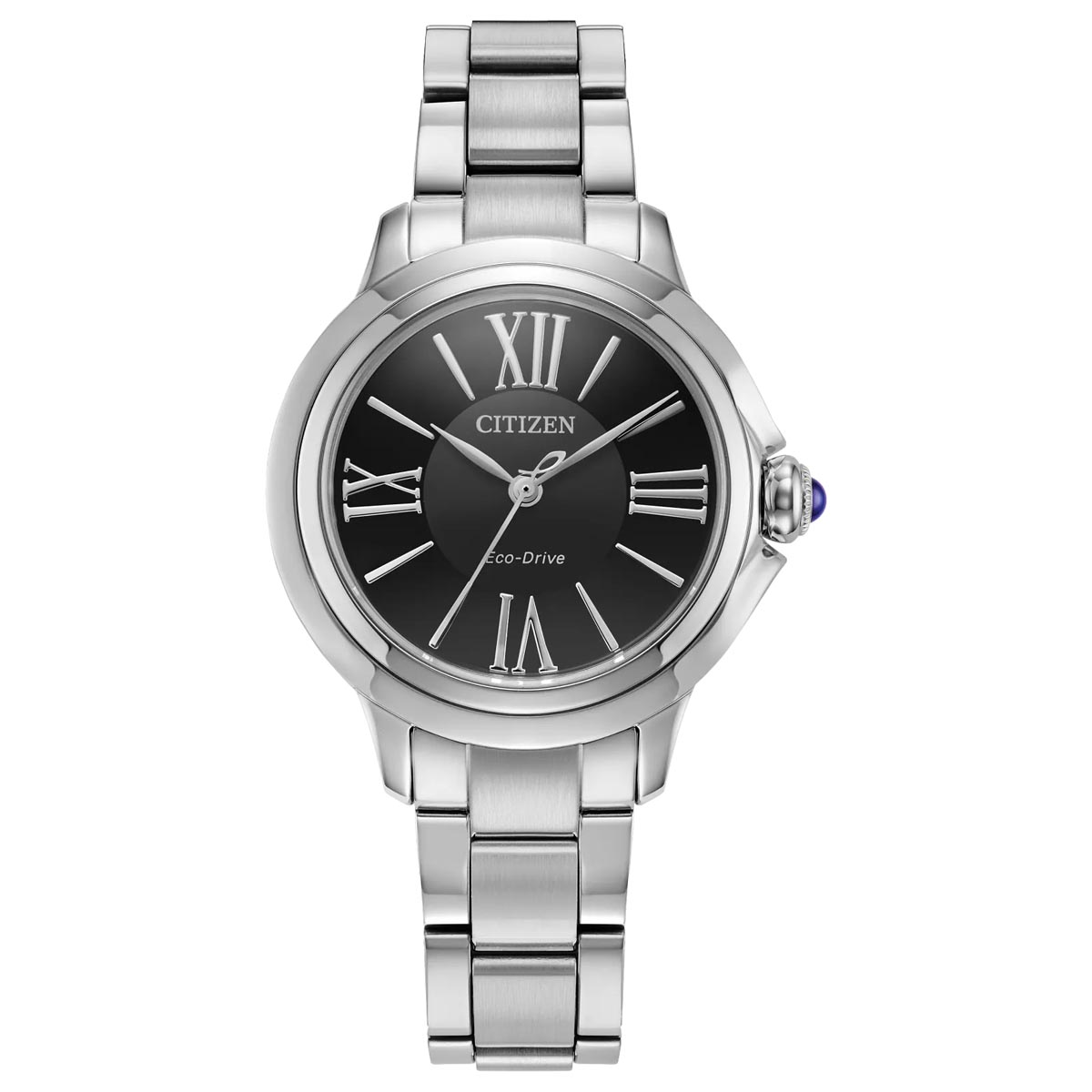 Citizen Ceci Womens Watch with Black Dial and Stainless Steel Bracelet (eco-drive movement)