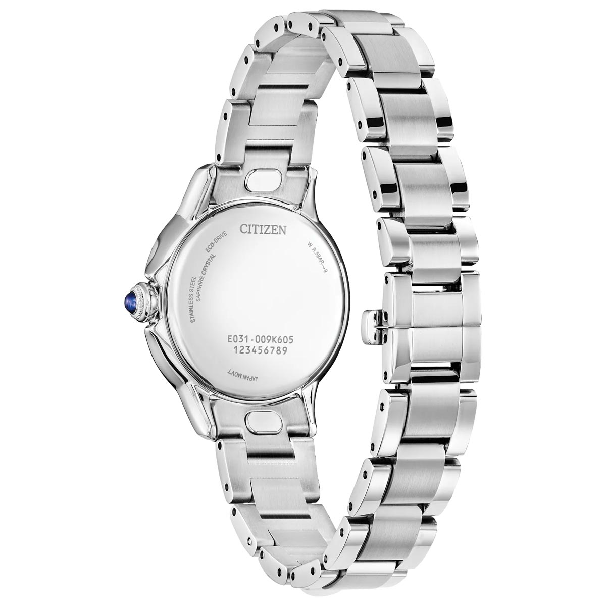 Citizen Ceci Womens Watch with Black Dial and Stainless Steel Bracelet (eco-drive movement)