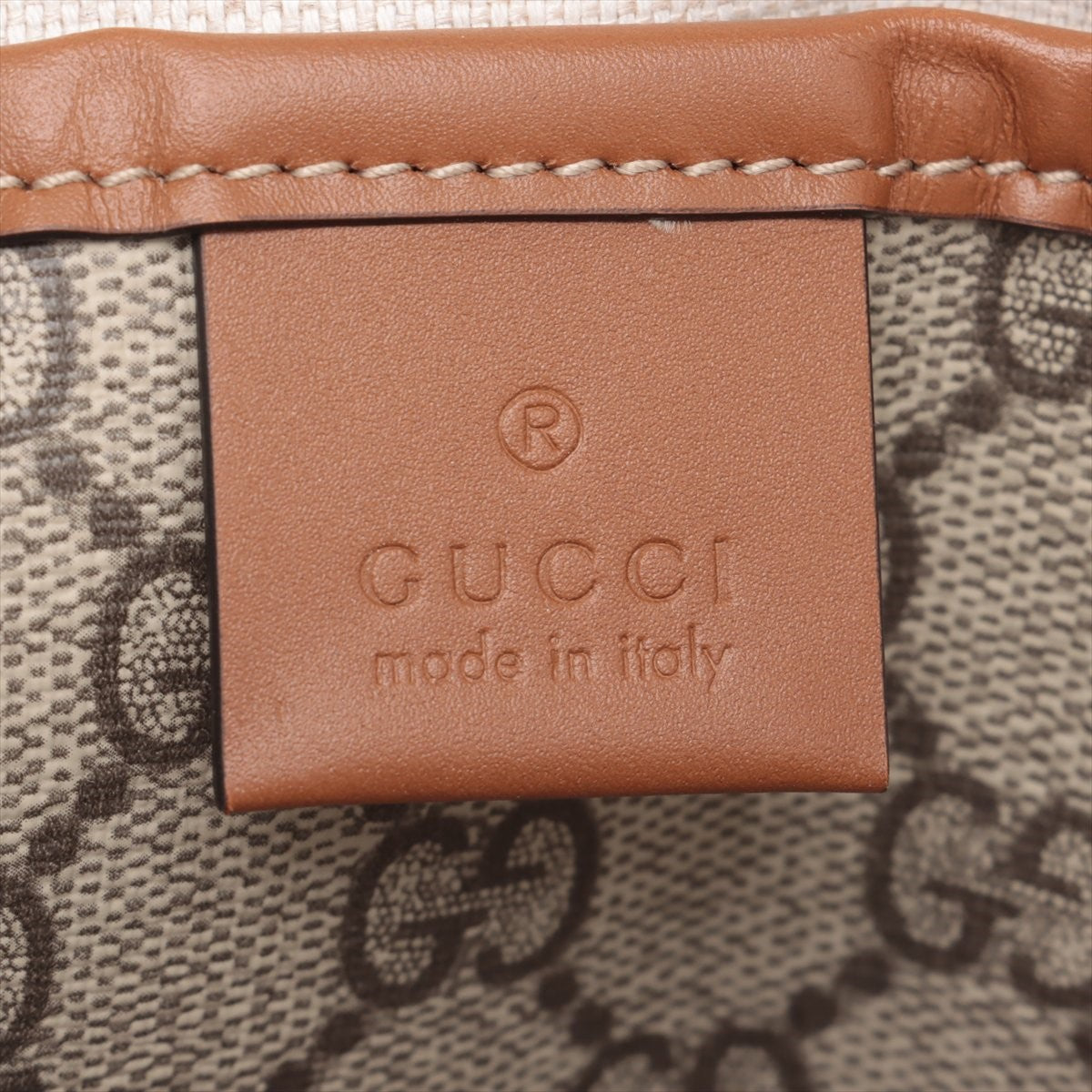 Pre Owned Gucci Beige Canvas GG Supreme Tote Bag
