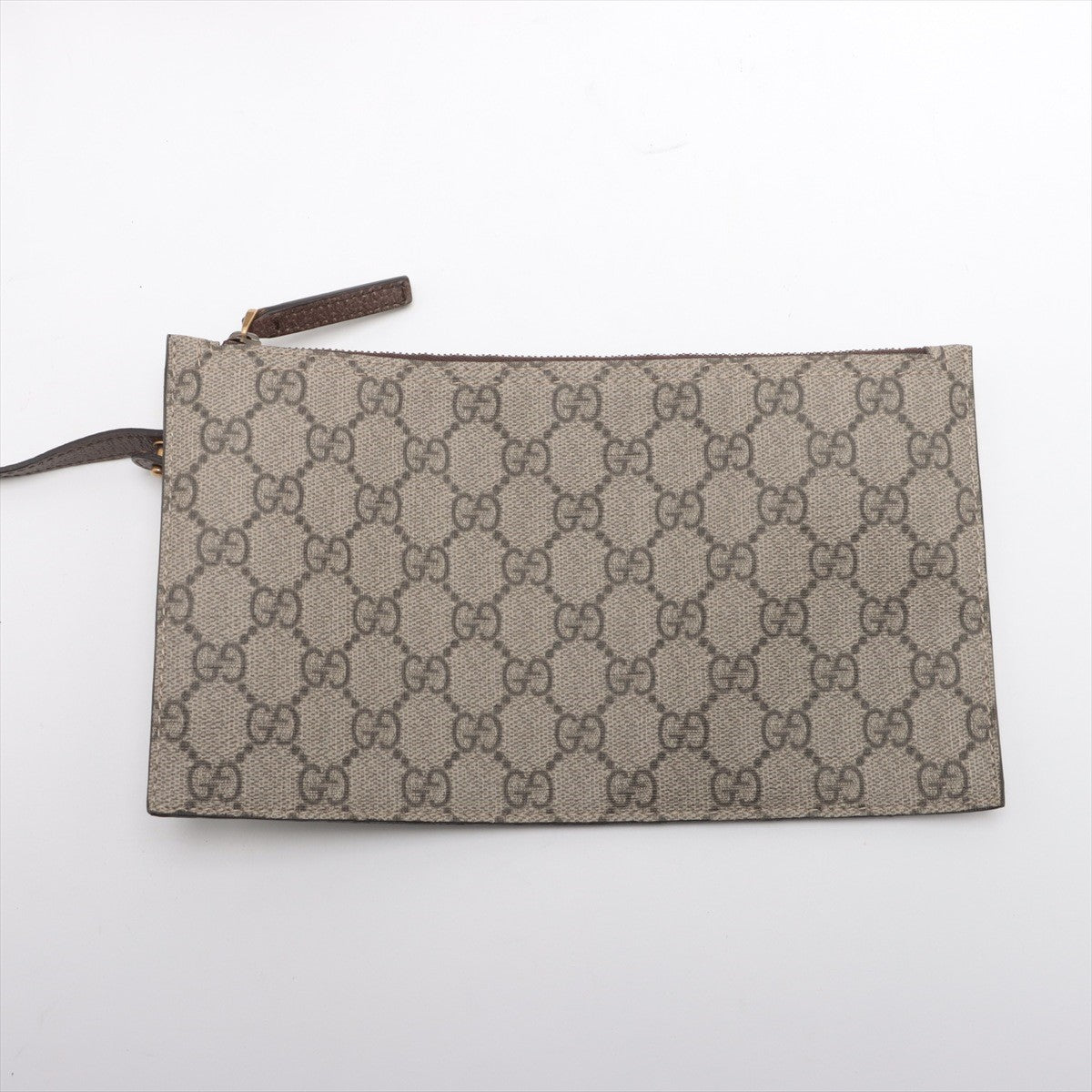 Pre Owned Gucci Brown Canvas GG Soft Ophidia Tote Bag with Pouch