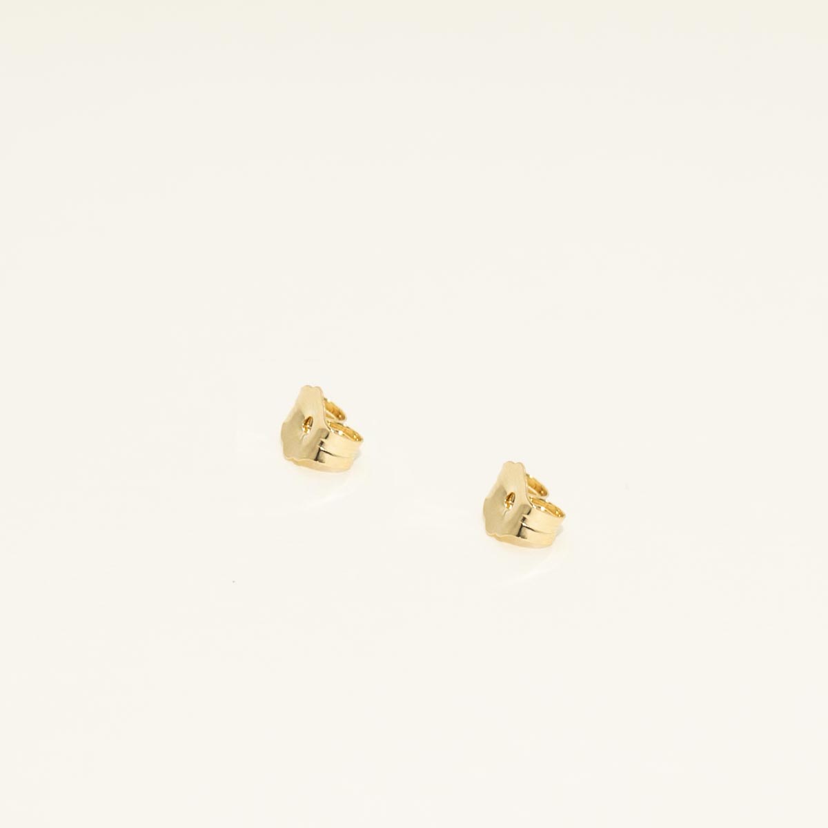 London Blue Topaz Flower Stud Earrings in 14kt Yellow Gold with Diamonds (.04ct tw)