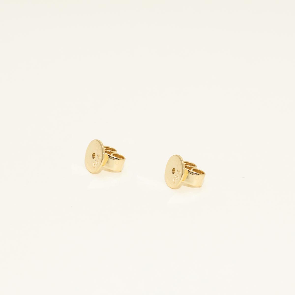 Cultured Freshwater Pearl Flower Stud Earrings in 14kt Yellow Gold with Diamonds (1/20ct tw)